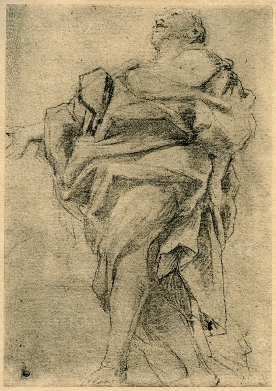 Study for the figure of an apostle, 1913.Artist: Correggio