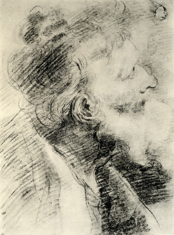 Study for the Head of an Old Man, 1913.Artist: Peter Paul Rubens