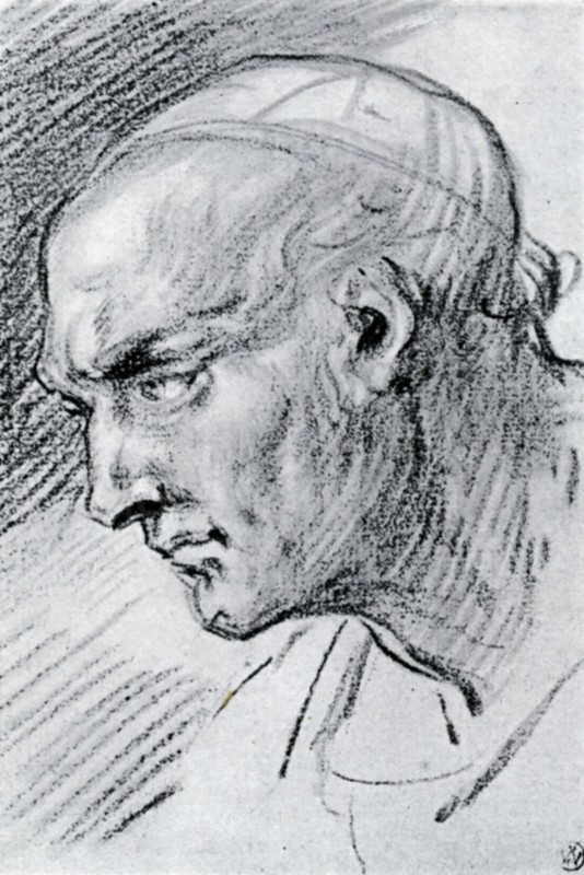 Study of a head, 1913.Artist: Jean-Antoine Watteau