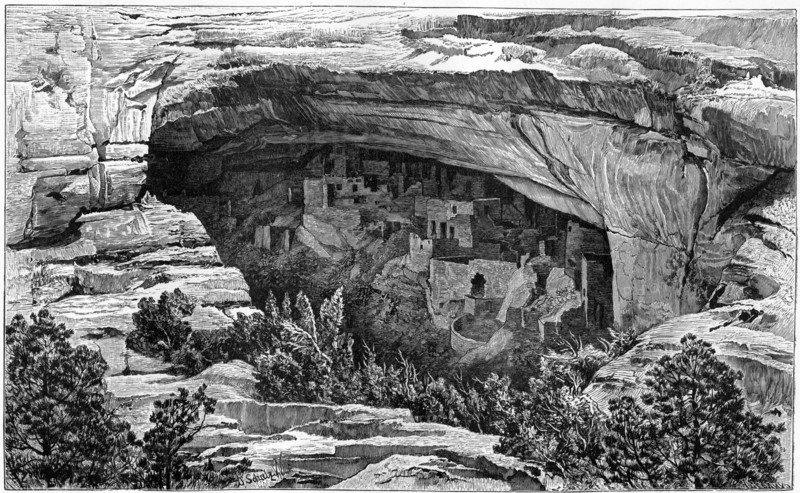 Cliff Palace in Cliff Palace Canyon, southwest Colorado, USA, 1901. Artist: Unknown