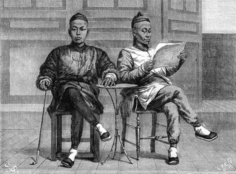 'Chinese bankers', San Francisco, California, 19th century.Artist: Gustave Boulanger
