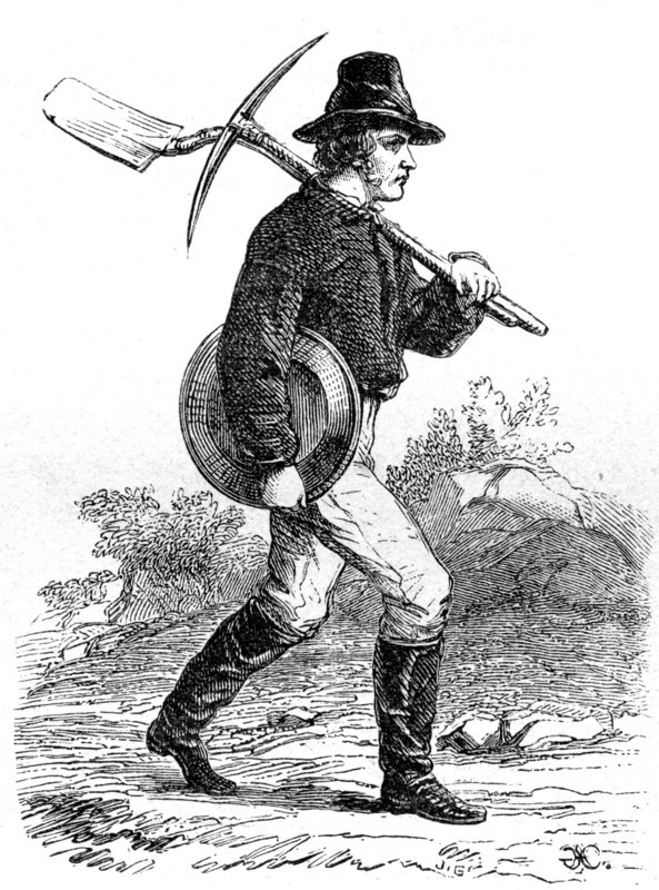 'Gold Miner', California, 19th century. Artist: Unknown