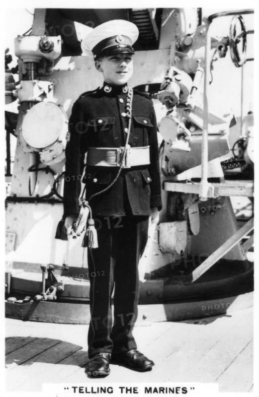 Young bugler of the Royal Marines, 1937. Artist: Unknown