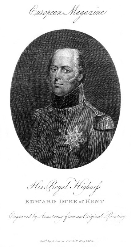 'His Royal Highness Edward, Duke of Kent', 1801. Artist: Armstrong