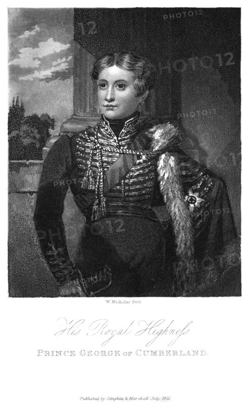 'Prince George of Cumberland', 1831. Artist: W Nicholas
