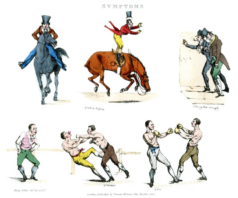 'Symptoms of Being Amused', 1822.Artist: Henry Thomas Alken