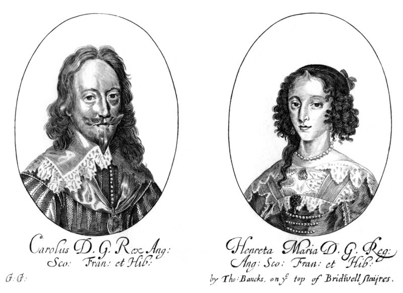 King Charles I (1600-1649) and Queen Henrietta Maria (1609-1669). Artist: Unknown