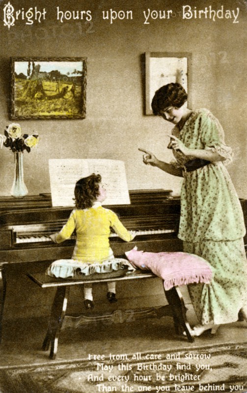'Bright hours upon your Birthday', early 20th century. Artist: Unknown