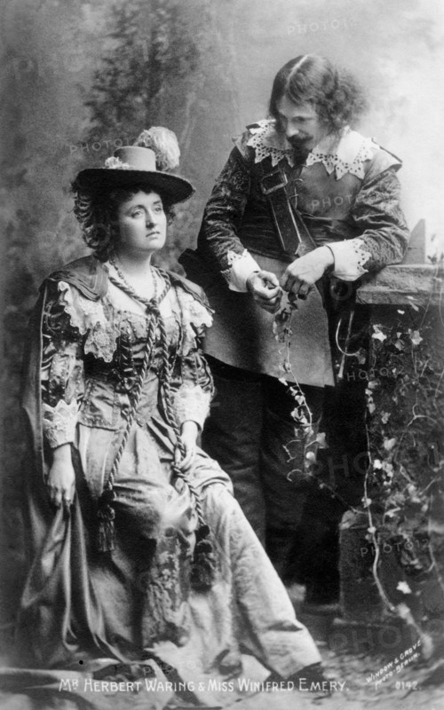 Herbert Waring (1857-1932) and Winifred Emery (1844-1942), actors, early 20th century.Artist: Window & Grove