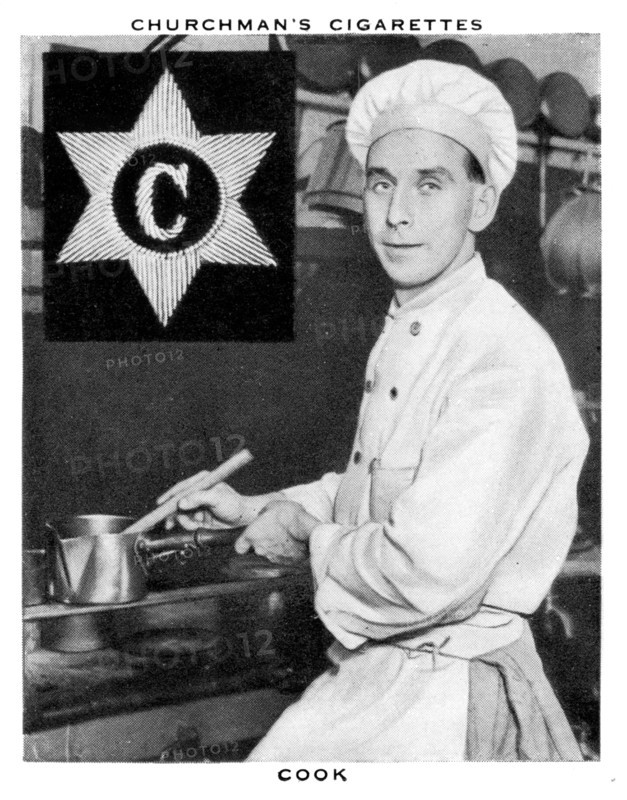 Cook, 1937.Artist: WA & AC Churchman