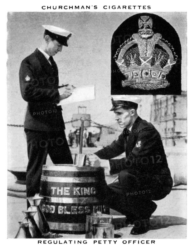Regulating Petty Officer, 1937.Artist: WA & AC Churchman