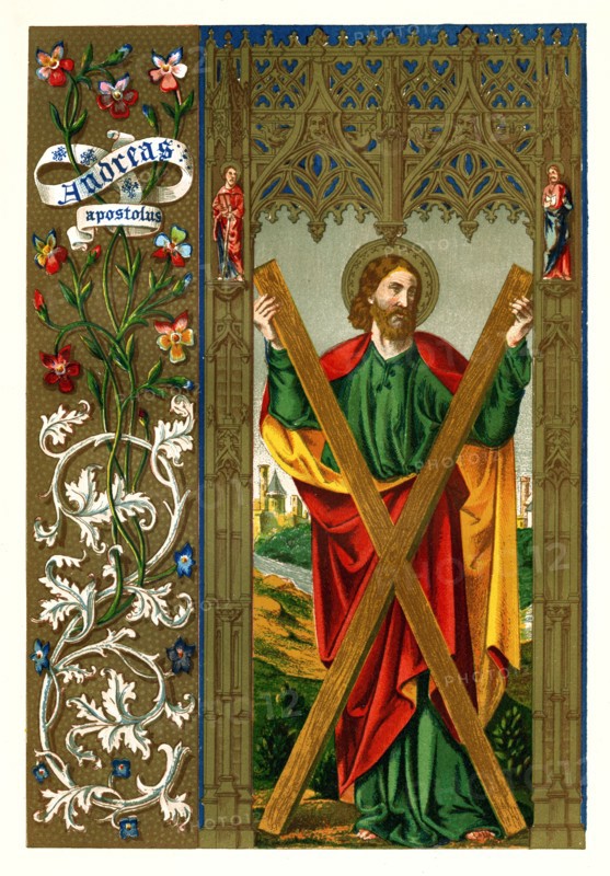 St Andrew the Apostle, 1886. Artist: Unknown