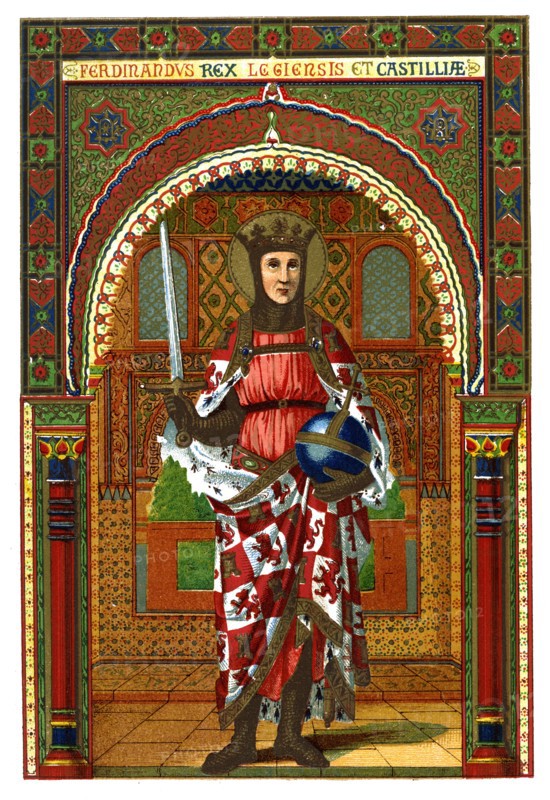 St Ferdinand (Ferdinand III of Castile and Leon), 1886. Artist: Unknown