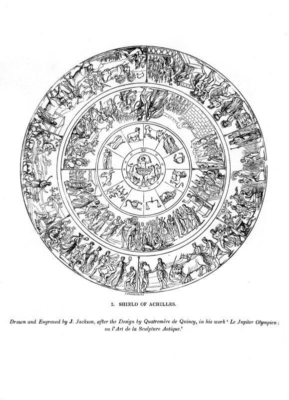 Shield of Achilles, 1843. Artist: J Jackson