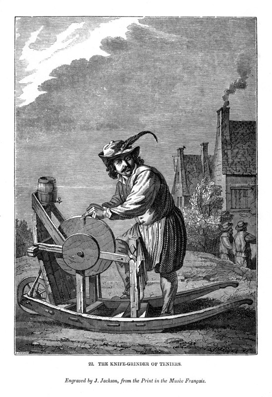 The Knife-grinder of Teniers, c1630-1690, (1843). Artist: J Jackson