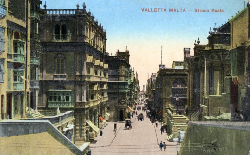 Strada Reale, Valletta Malta, 20th Century. Artist: Unknown