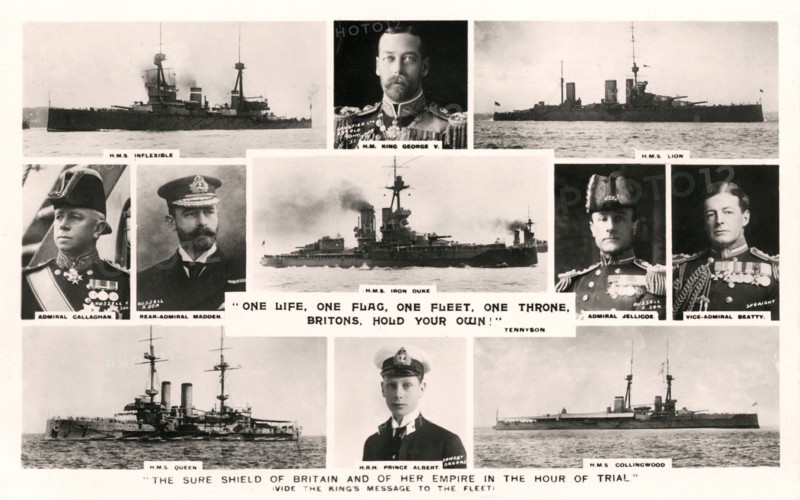 'One Life, One Flag, One Fleet, One Throne, Britons, Hold Your Own!', early 20th century. Artist: Unknown