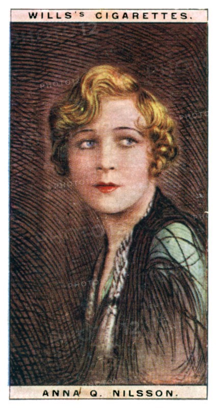 Anna Quirentia Nilsson (1888-1974), Swedish-born American actress, 1928.Artist: WD & HO Wills