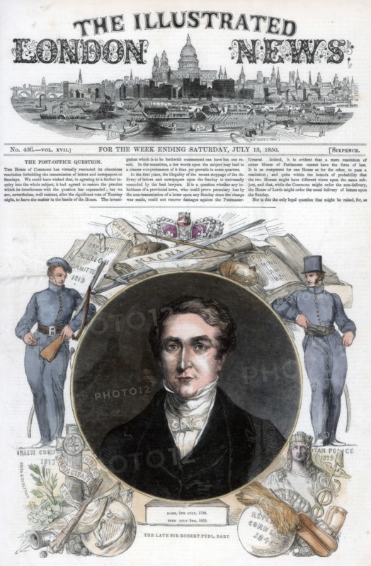 Sir Robert Peel, 1850. Artist: Unknown