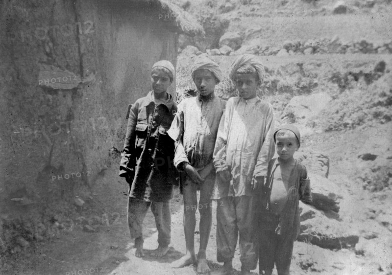 Hill tribe children, Chakrata, 1917. Artist: Unknown