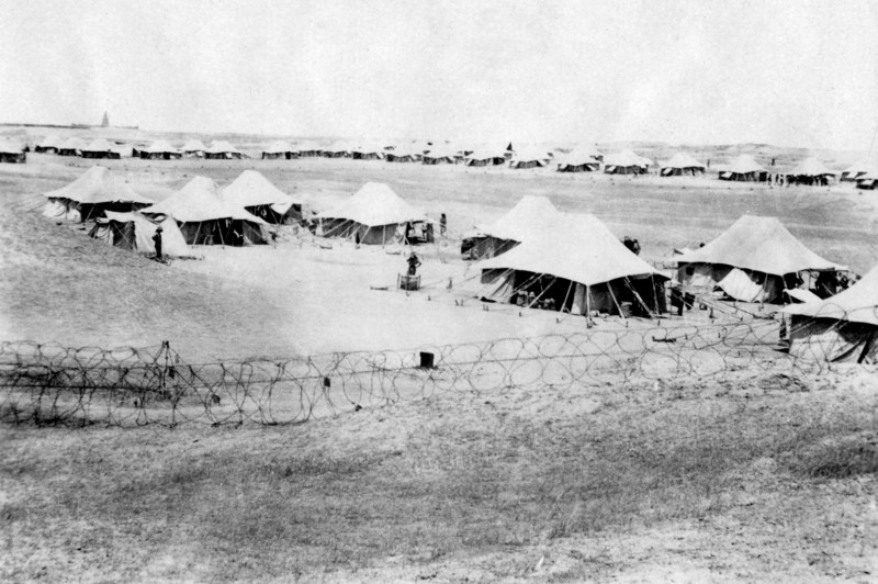 1/5 RWR battalion camp, Samarra, Mesopotamia, 1918. Artist: Unknown