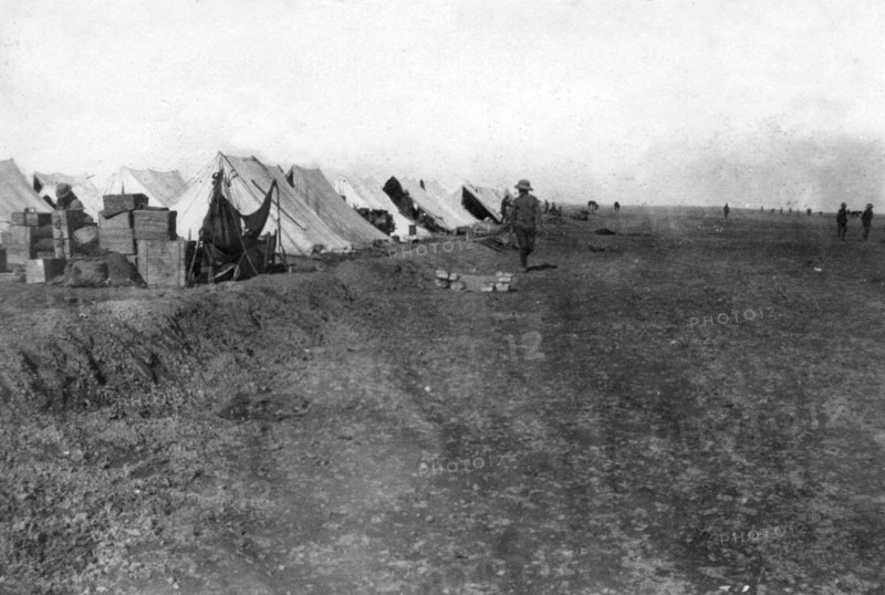 British 1/5 RWR camp, near Baghdad, 1918. Artist: Unknown