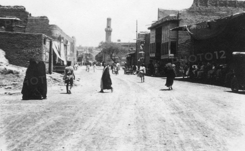 A street in Baghdad, Mesopotamia, WWI, 1918. Artist: Unknown