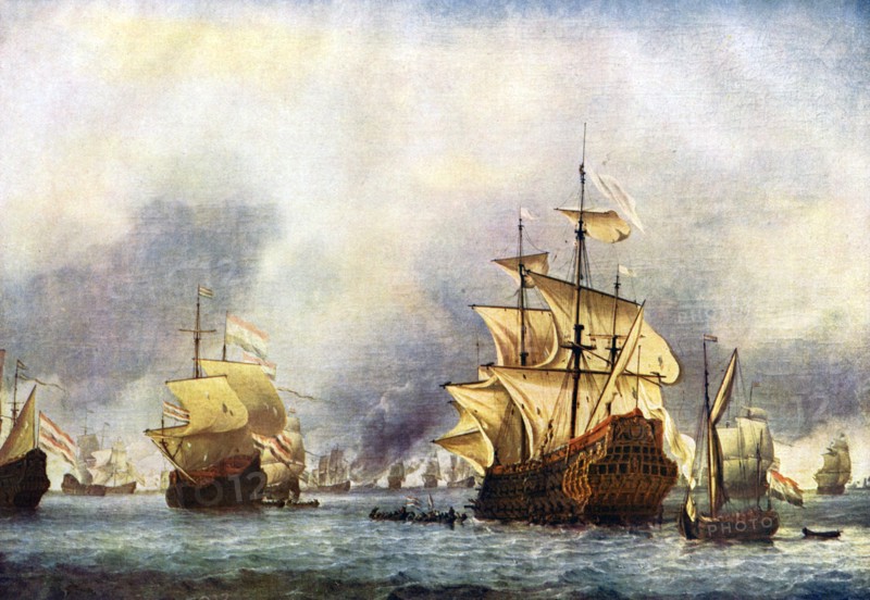 'The Surrender of the Prince Royal'. c1650-1700Artist: Willem van de Velde the Younger