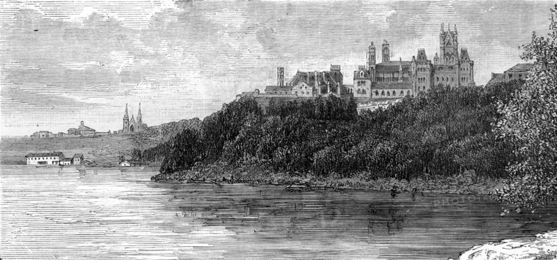 Parliament Building, Ottawa, Canada, 19th century.Artist: Taylor