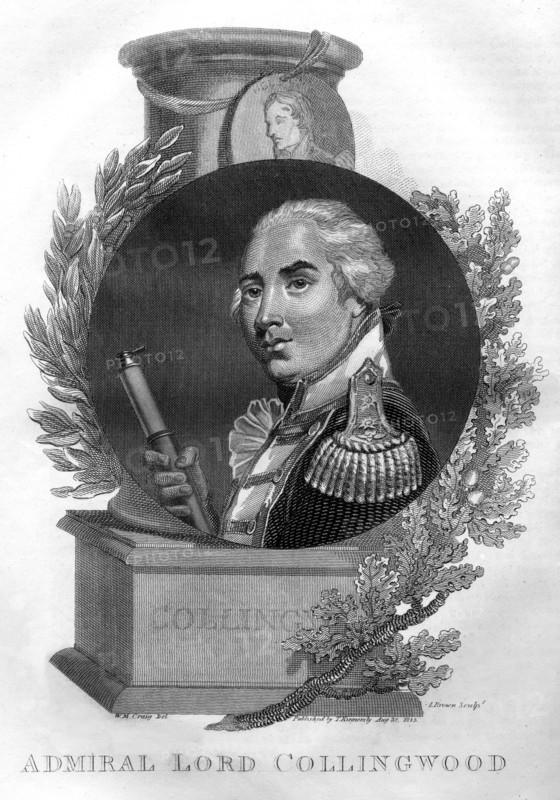 Admiral Lord Cuthbert Collingwood (1748-1810), 1816.Artist: I Brown