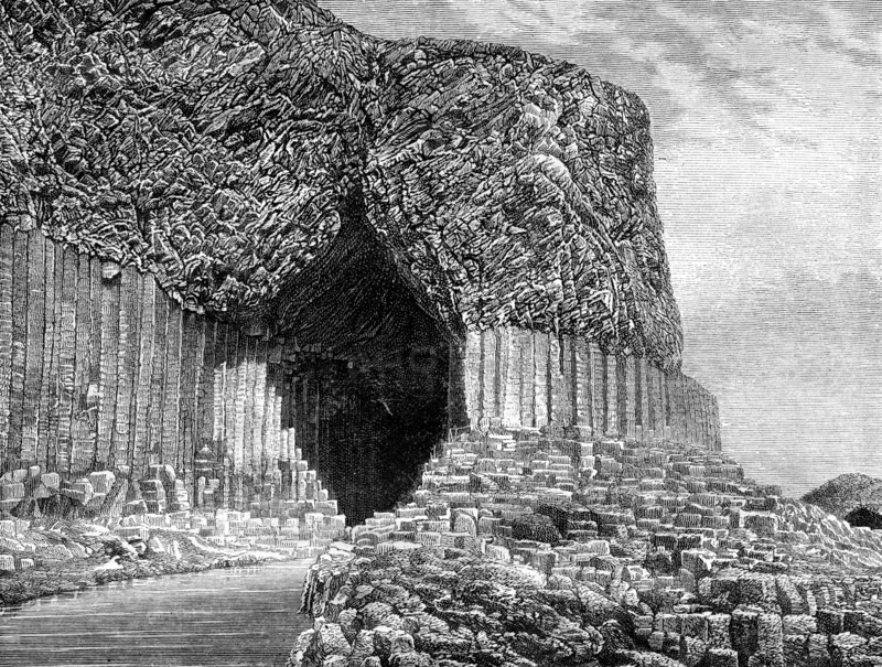 Fingal's Cave, Island of Staffa, Scotland, 19th century. Artist: Frederic Sorrieu