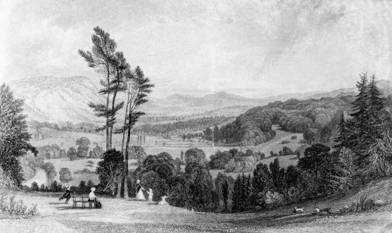 View from Norbury, Surrey, 19th century.Artist: William Radclyffe