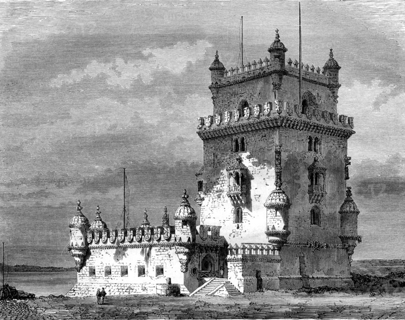 Belém Tower, Lisbon, Portugal, 19th century.Artist: Therond