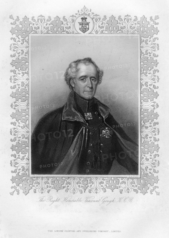 The Right Honourable Viscount Gough, 19th century.Artist: J Jackson