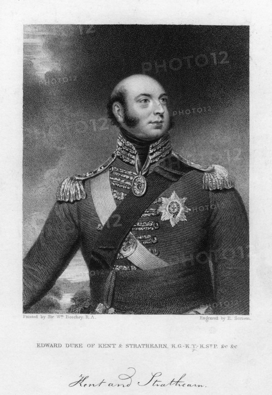 Prince Edward Augustus (1767-1820), Duke of Kent and Strathearn, 19th century.Artist: E Scriven