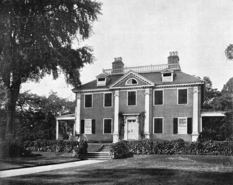 Longfellow's House, Cambridge, Massachusetts, USA, 1893.  Artist: John L Stoddard
