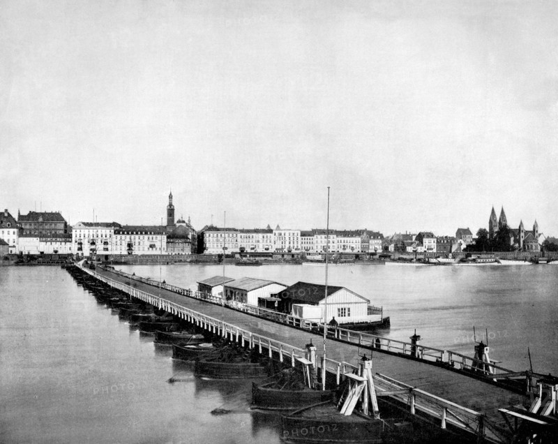 Koblenz on the Rhine, Germany, 1893. Artist: John L Stoddard