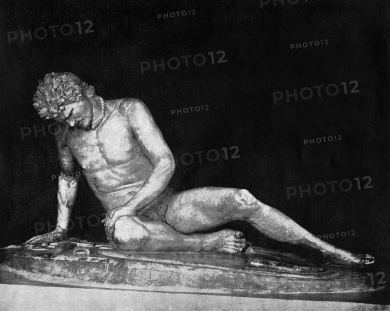 The Dying Gaul', Capitol, Rome, 1893.Artist: John L Stoddard