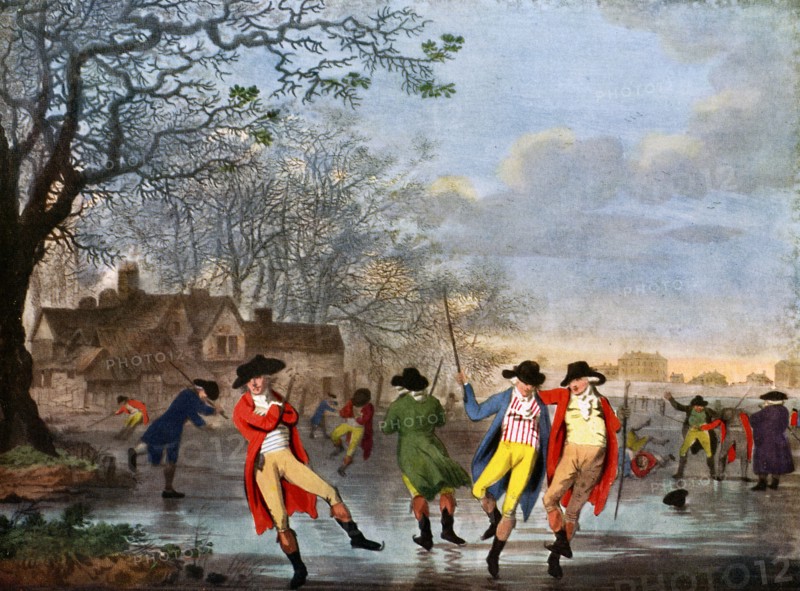 'Winter Amusement: A View in Hyde Park from the Moated House', late 18th century, (c1920). Artist: Tookey