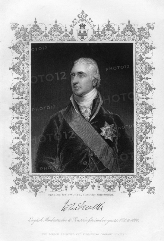 Charles Whitworth, Viscount Whitworth, 19th century. Artist: H Robinson