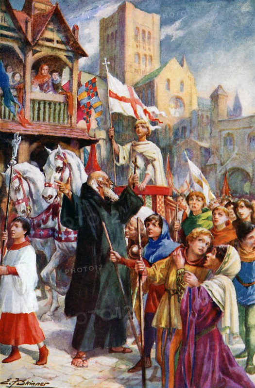 'The Childrens' Crusade of 1212', (c1920). Creator: Edward Frederick Skinner.