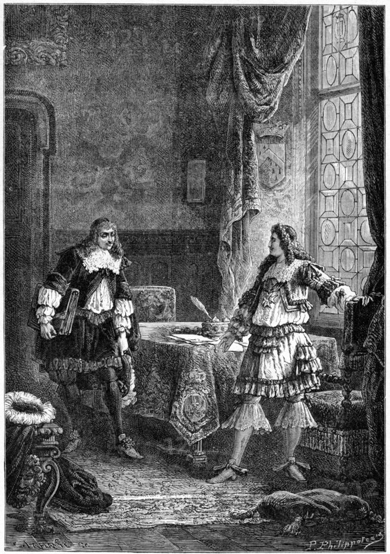 Louis XIV dismisses Nicolas Fouquet, 1898. Artist: Laplante