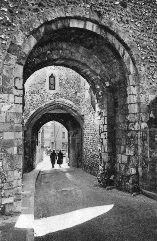 The Barbican Arches, Lewes, East Sussex, c1900s-c1920s. Artist: Unknown