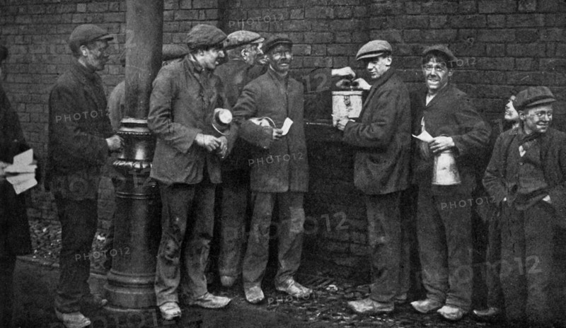 Balloting for the coal strike, Wheatsheaf Colliery, Pendlebury, January 1912, (c1920). Artist: Topical Press Agency