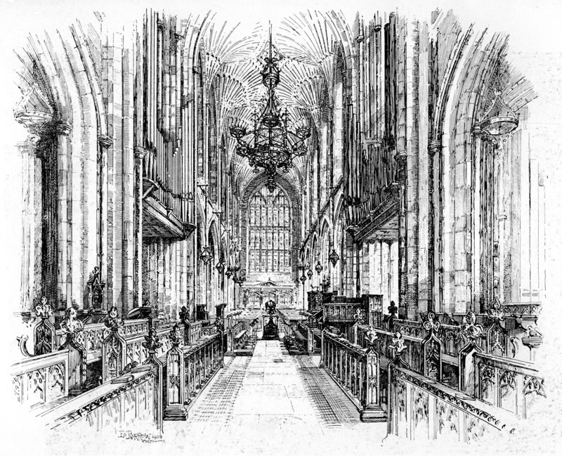 Bath Abbey, Bath, Somerset, 1902-1903.Artist: Edward J Burrows