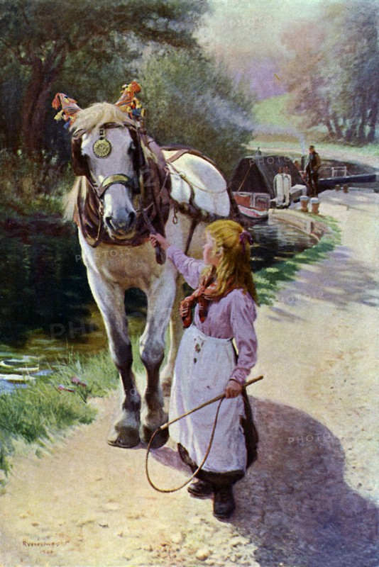 'The Towing Path', 1900 (1902-1903).Artist: Roland Wheelwright
