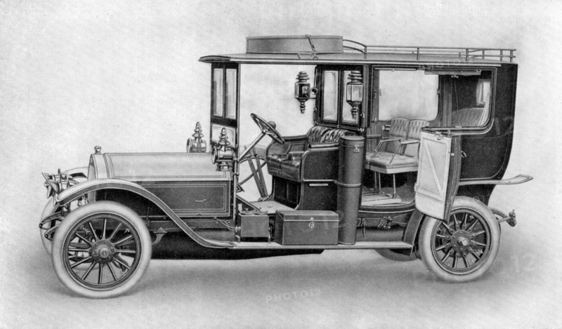 Drawing of a car, 1911-1912.Artist: Kilmsch & Co.