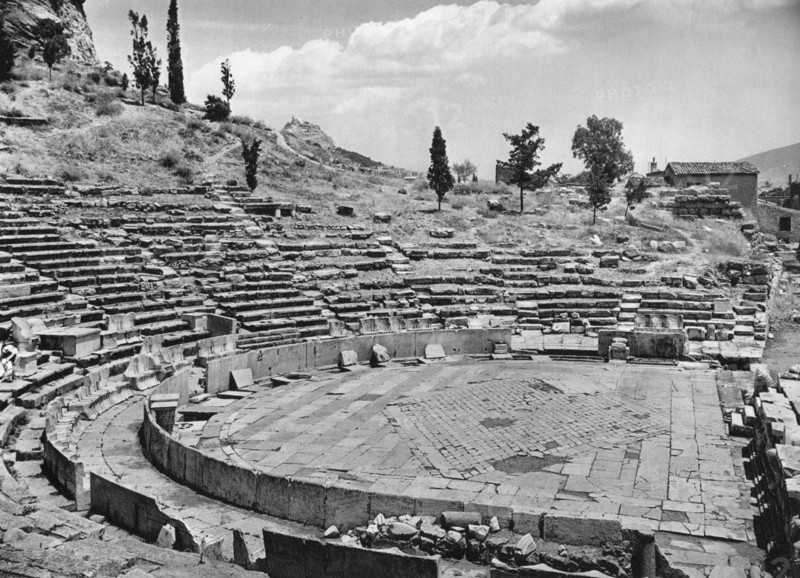Theatre of Dionysus, Athens, 1937. Artist: Martin Hurlimann