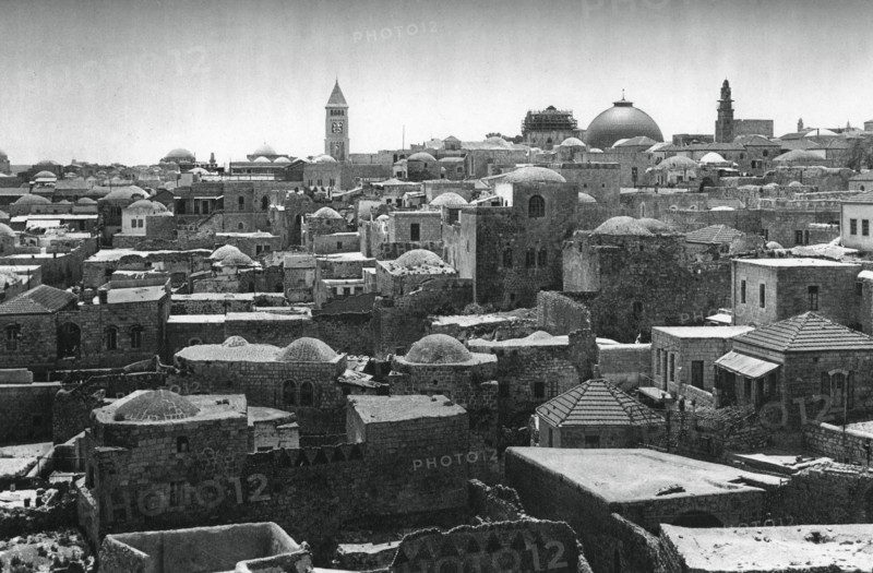 Jerusalem and Dome of the Church of the Holy Sepulchre, 1937. Artist: Martin Hurlimann