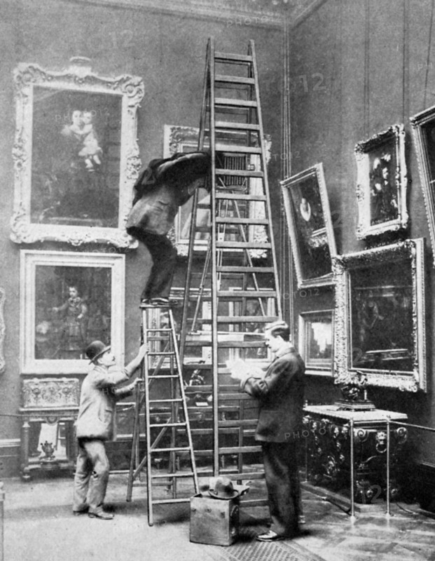 Photographing at the Wallace Collection, London, 1908-1909. Artist: Unknown
